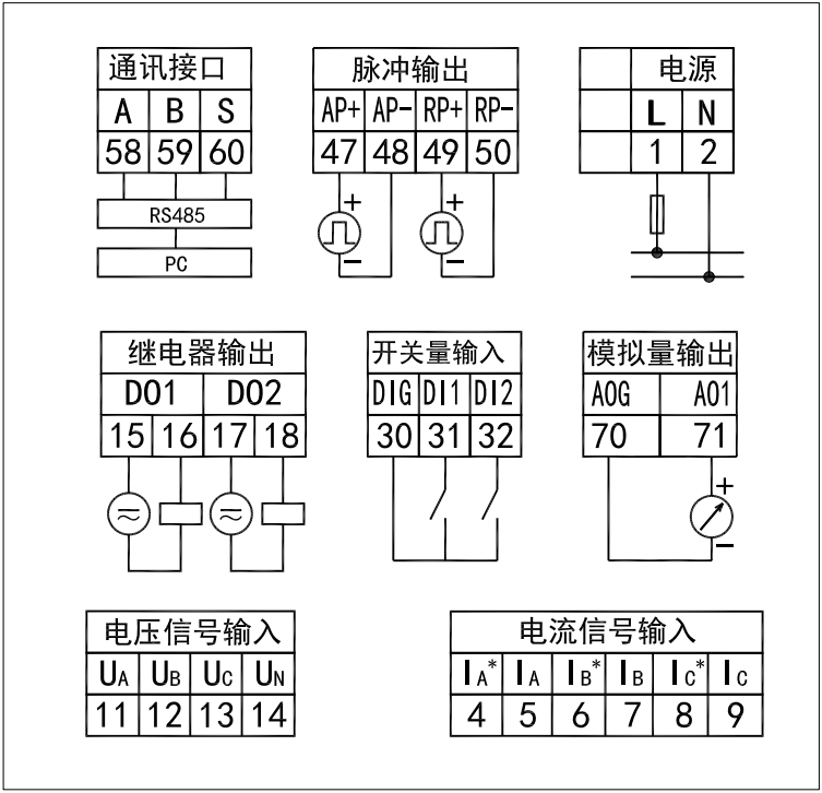 LQ72、LQ72L接线图